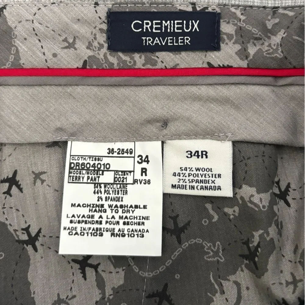 NWT Daniel Cremieux Light Gray Checkered Pants
